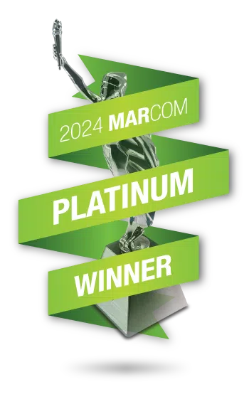 2024 Marcom Platinum Award Winner Badge