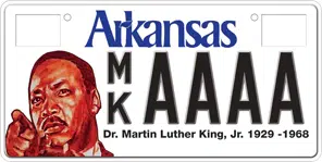 Specialty License Plate - Dr. Martin Luther King, Jr.